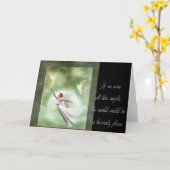 Angel onder Friends Fantasy Quote Kaart (Gele Bloem)