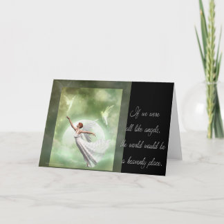 Angel onder Friends Fantasy Quote Kaart
