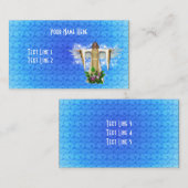 Angel op blauw Visitekaartje (Voorkant / Achterkant)