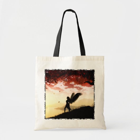 Angel op Dawn Canvas tas (Voorkant)