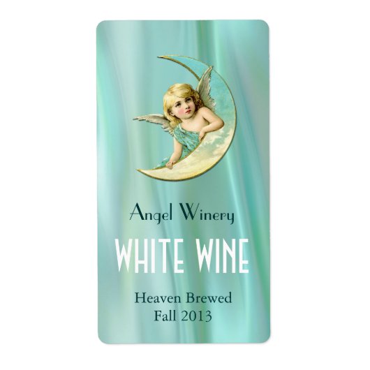 Angel op de Moon Home Made Wine Labels (Voorkant)