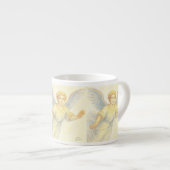 Angel op de vlucht met een glimlach espresso kop (Voorkant rechts)