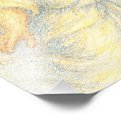 Angel op de vlucht met een glimlach foto afdruk (Hoek)