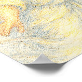 Angel op de vlucht met een glimlach poster (Hoek)