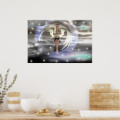 Angel op een cloud poster (Keuken)