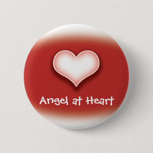 Angel op Heart Button