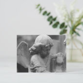Angel op het Briefkaart van de begraafplaats (Staand voorkant)