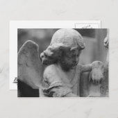 Angel op het Briefkaart van de begraafplaats (Voorkant / Achterkant)