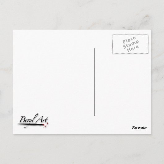 Angel op het Briefkaart van de begraafplaats (Achterkant)