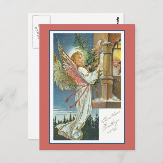 Angel op het WIndow Briefkaart (Voorkant / Achterkant)