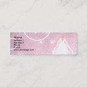 Angel op roze wolk mini visitekaartje (Voorkant)