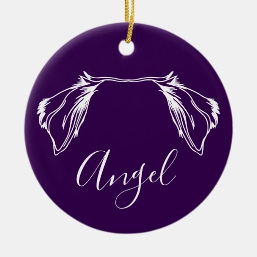 Angel Ornament (Paw Prints) (Voorkant)