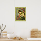 Angel Painting With Mandolin Poster (Keuken)