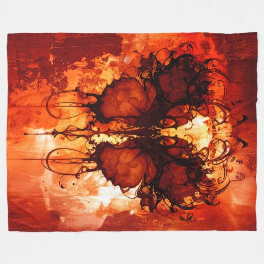 Angel panel 80x60 03 fleece deken (Voorkant (Horizontaal))