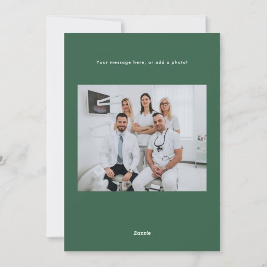 Angel Paperclip-Kantoor Feestdagenkaart (Achterkant)