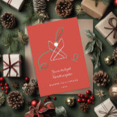 Angel Paperclip-Kantoor Feestdagenkaart