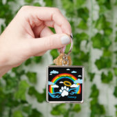 Angel Paws Rainbow Memorial Sleutelhanger (Hand)