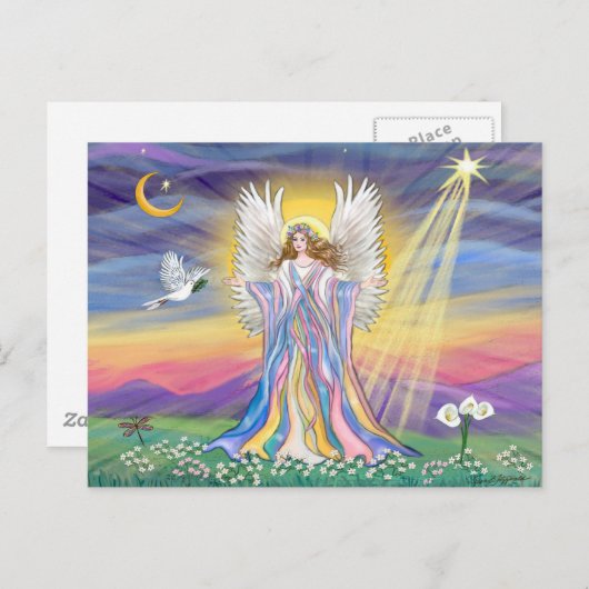 Angel Peace Briefkaart (Voorkant / Achterkant)