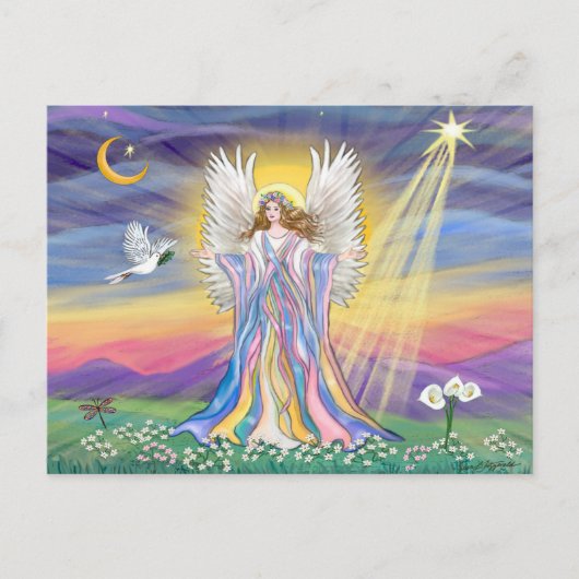 Angel Peace Briefkaart (Voorkant)