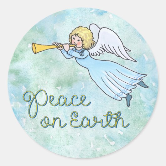 Angel Peace Sticker (Voorkant)