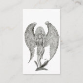 Angel , Pencil Art Visitekaartje (Achterkant)