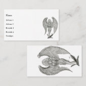 Angel , Pencil Art Visitekaartje (Voorkant / Achterkant)