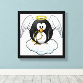 ANGEL PENGUIN CANVAS AFDRUK (Insitu (Houten vloer))