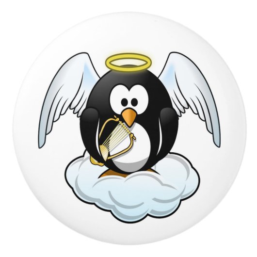 ANGEL PENGUIN KERAMISCHE KNOP (Voorkant)