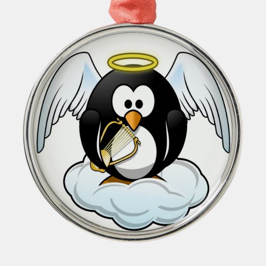 ANGEL PENGUIN METALEN ORNAMENT (Voorkant)