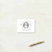 Angel Penguin op een wolk Post-it® Notes (Op bureau)
