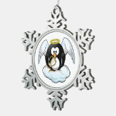 ANGEL PENGUIN TIN SNEEUWVLOK ORNAMENT (Rechts)