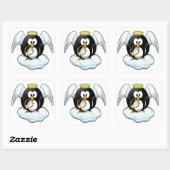 ANGEL PENGUIN VIERKANTE STICKER (Vel)