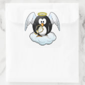 ANGEL PENGUIN VIERKANTE STICKER (Tas)