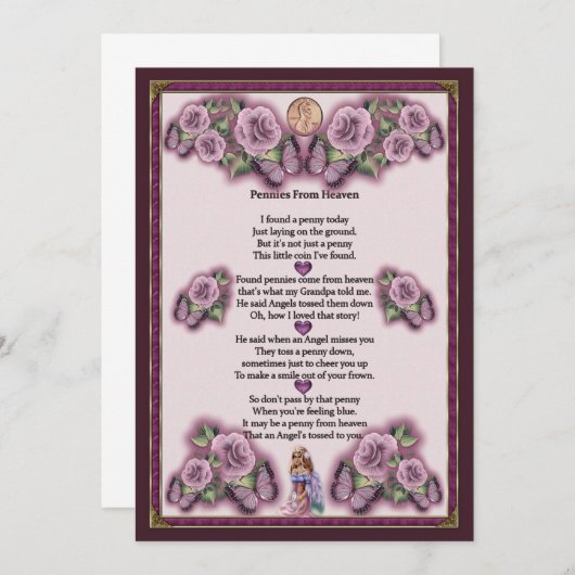 Angel Pennies uit de hemel (Voorkant / Achterkant)