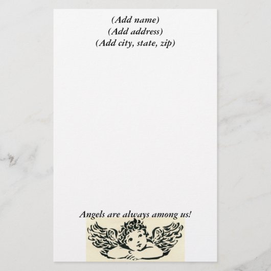Angel Personalized Briefpapier (Voorkant)