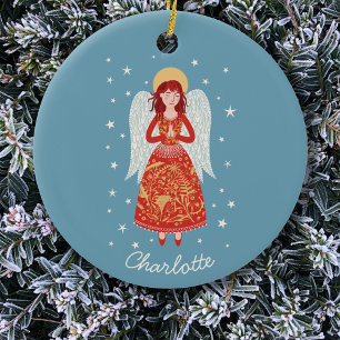 Angel Personalized Keramisch Ornament