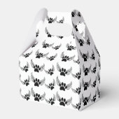 Angel Pet Paw Prints Aangepast Bedankdoosjes (Voorkant Zijde)