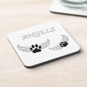 Angel Pet Paws Bier Onderzetter (Linkerzijde)