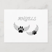 Angel Pet Paws Briefkaart (Voorkant)