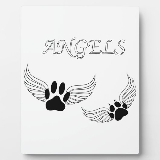 Angel Pet Paws Fotoplaat (Voorkant)