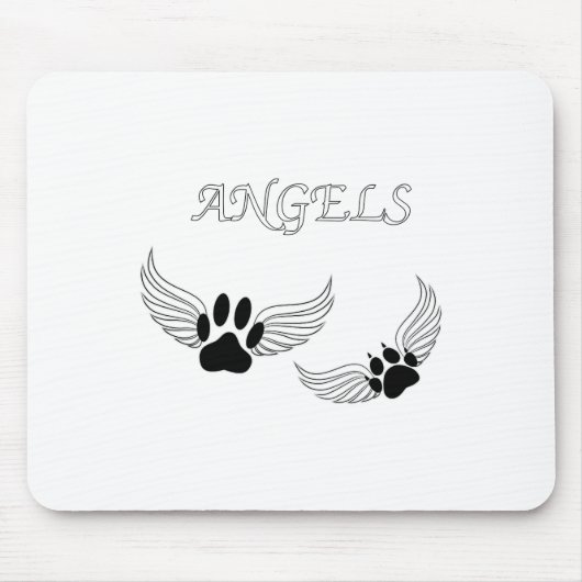 Angel Pet Paws Muismat (Voorkant)