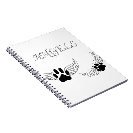 Angel Pet Paws Notitieboek (Rechterzijde)