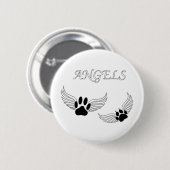 Angel Pet Paws Ronde Button 5,7 Cm (Voorkant /achterkant)