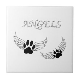 Angel Pet Paws Tegeltje