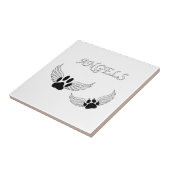 Angel Pet Paws Tegeltje (Zijkant)