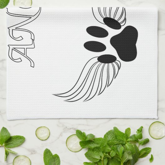 Angel Pet Paws Theedoek (Gevouwen)