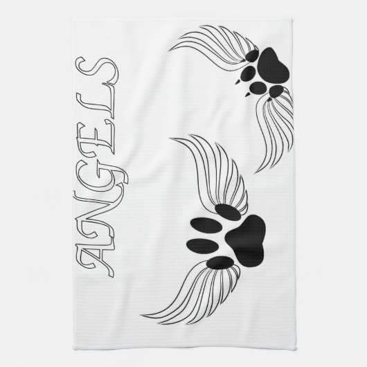 Angel Pet Paws Theedoek (Verticaal)