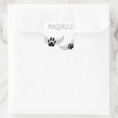 Angel Pet Paws Vierkante Sticker (Tas)