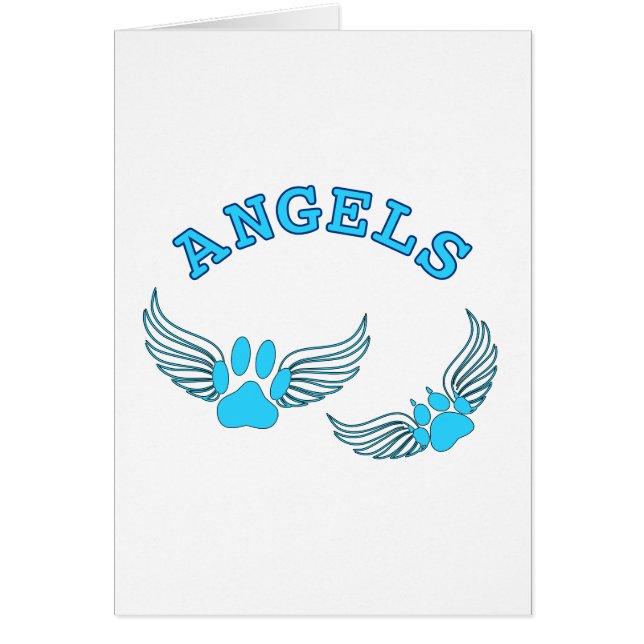 Angel Pet tekent in blauw (Voorkant)