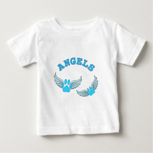 Angel Pet tekent in blauw